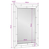 Kylpyhuoneen peili Artisan tammi 50 x 70 x 2,5 cm