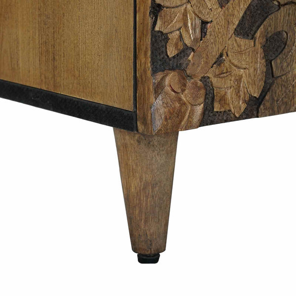 TV-kaappi Ruskea 105 x 33 x 46 cm Kiinteä mango puu
