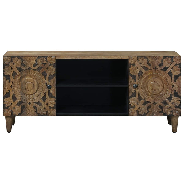 TV-kaappi Ruskea 105 x 33 x 46 cm Kiinteä mango puu
