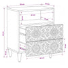 Sänkykaappi Ruskea 50 x 33 x 60 cm Kiinteä mango puu