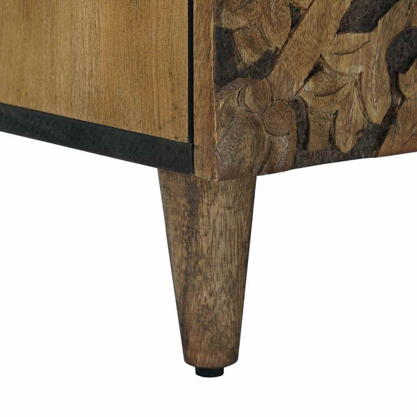 TV-kaappi Ruskea 105 x 33 x 46 cm Kiinteä mango puu
