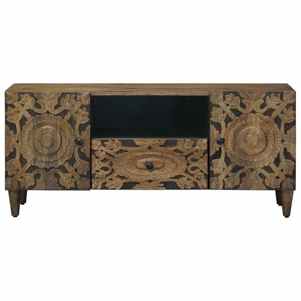 TV-kaappi Ruskea 105 x 33 x 46 cm Kiinteä mango puu