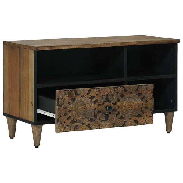 TV-kaappi Ruskea 80 x 33 x 46 cm Kiinteä mango puu