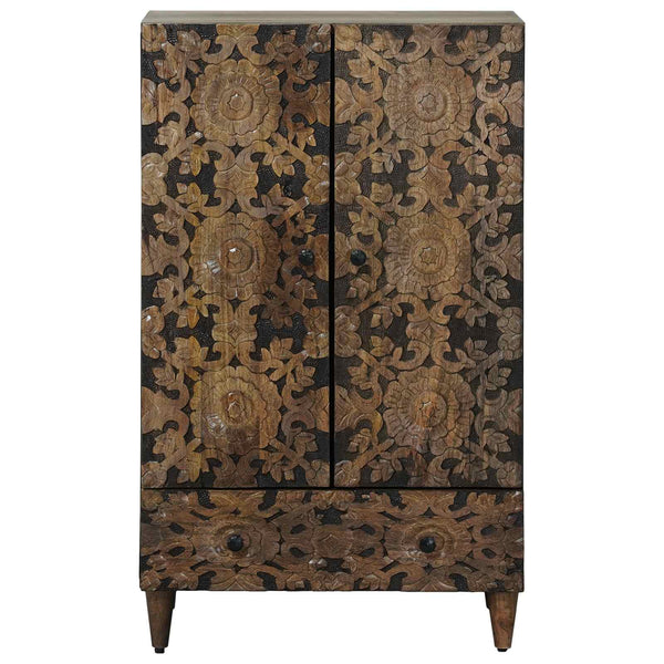 Korkea kaappi Ruskea 60 x 33 x 100 cm Kiinteä mango puu