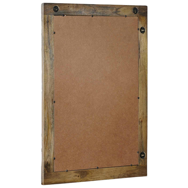 seinäpeili Pähkinä Ruskea 70 x 50 cm Tekninen puu ja lasi