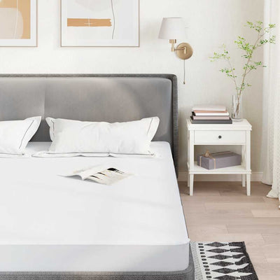 Valkoinen patjansuoja Emiliga 140x220cm (vedenpitävä)