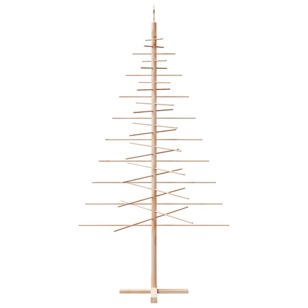 Puinen koristejoulukuusi 210 cm täysi mänty