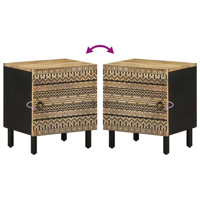 Musta sänkykaappi Viga 40x33,5x46cm (massiivipuuta mango)