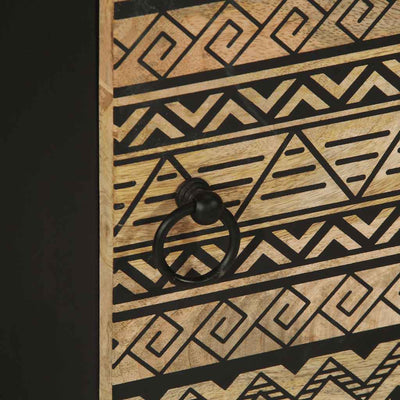 Musta sänkykaappi Viga 40x33,5x46cm (massiivipuuta mango)