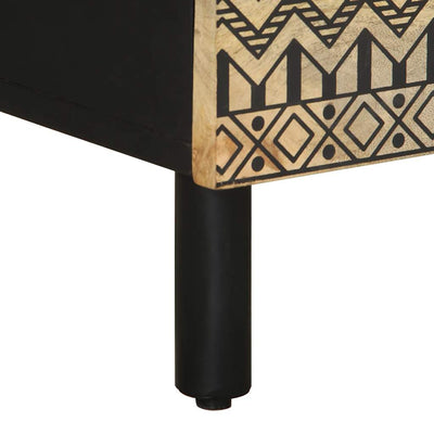 Musta sänkykaappi Viga 40x33,5x46cm (massiivipuuta mango)