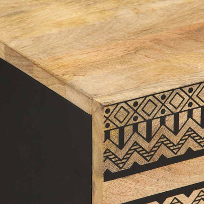 Musta sänkykaapit Caro 40x33,5x46cm (2 kpl massiivipuuta mango)