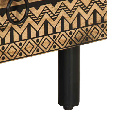 Musta tv-kaappi Moanti 70x33,5x46cm (massiivipuuta mango)