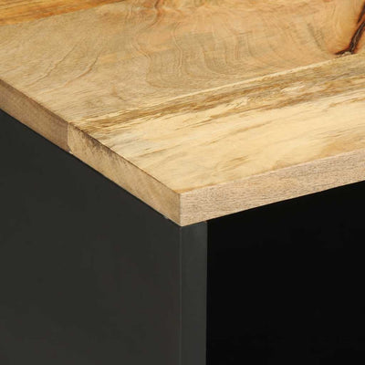 Musta tv-kaappi Contina 80x33,5x46cm (massiivipuuta mango)