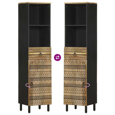 Kylpyhuoneen kaappi Elizia 38x33,5x160cm (mangopuu)