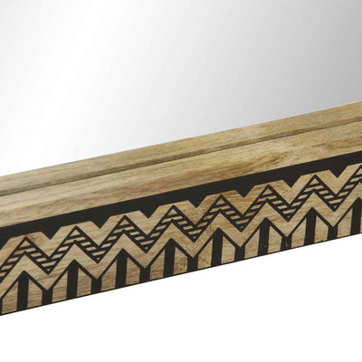 Kylpyhuoneen peili Papaschiva 50x70cm (mangopuu ja lasi)