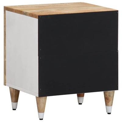 yöpöytäkaapit 2 kpl 40x33,5x46 cm massiivipuu mango