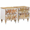 yöpöytäkaapit 2 kpl 40x33,5x46 cm massiivipuu mango