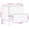 yöpöytäkaapit 2 kpl 40x33,5x46 cm massiivipuu mango