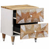 yöpöytäkaapit 2 kpl 40x33,5x46 cm massiivipuu mango