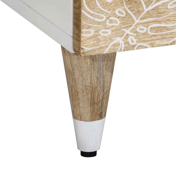 Yöpöytä 50x33x60 cm täysi mangopuu