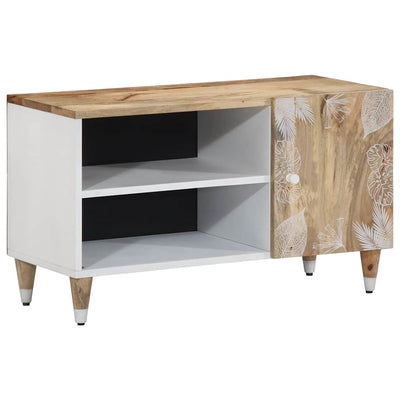 TV-taso 80x31,5x46 cm täysi mangopuu