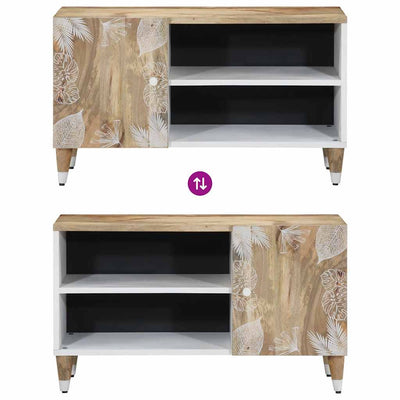 TV-taso 80x31,5x46 cm täysi mangopuu
