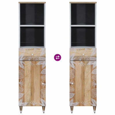 Kylpyhuoneen kaappi Burzo 38x33,5x160cm (mangopuu)