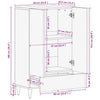 Highboard 60x33,5x100 cm Massiivipuu Mango