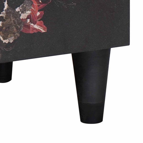 Yöpöytä ovella Musta 40 x 33 x 46 cm Kiinteä mango puu