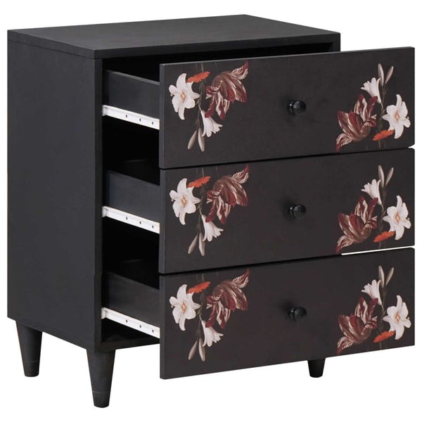 Yöpöytä Monivärinen 50 x 33 x 60 cm Kiinteä mango puu