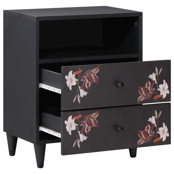 Yöpöytä Monivärinen 50 x 33 x 60 cm Kiinteä mango puu