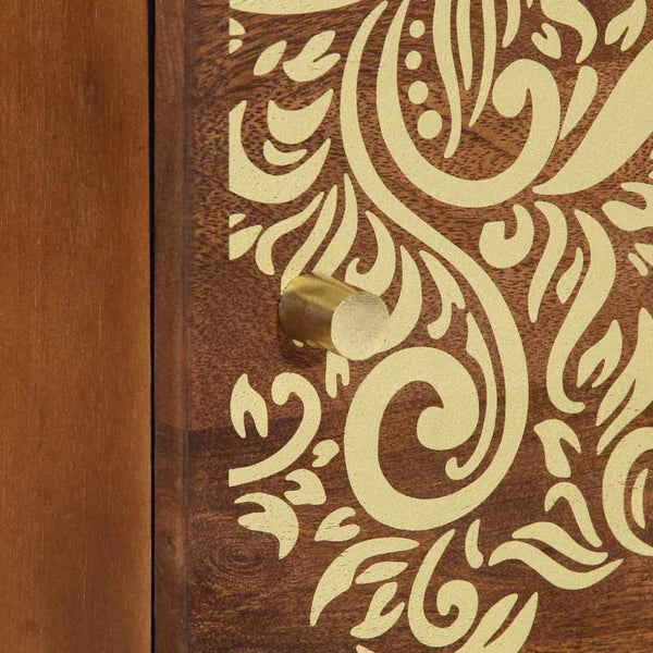 Yöpöytä ovella 2 pcs Hunajanruskea 40 x 33 x 46 cm