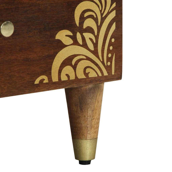 Yöpöytäkaappi 2 pcs Hunajanruskea 40 x 33 x 46 cm