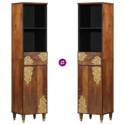 Sivupöytä Hunajanruskea 38 x 33.5 x 160 cm Täysi Mangopuu