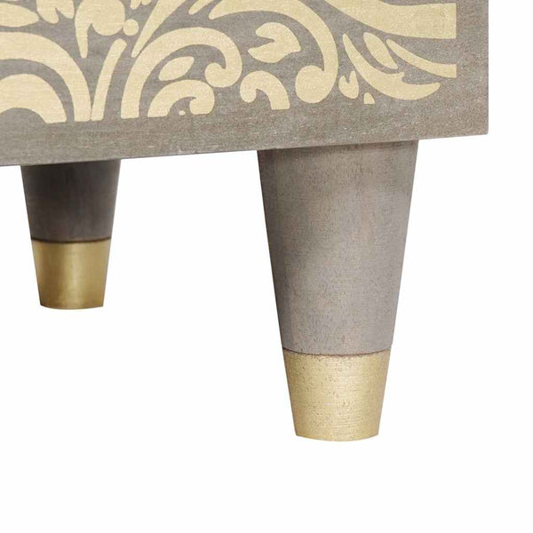 Yöpöytä ovella Harmaa 50 x 33 x 60 cm Kiinteä mango puu