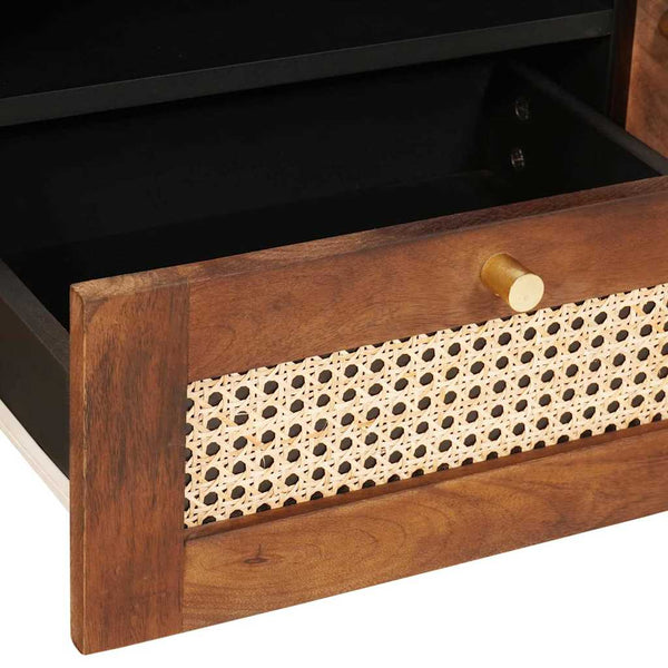 TV-kaappi Ruskea 105 x 33,5 x 46 cm Kiinteä mango puu