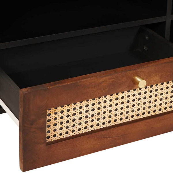 TV-kaappi Ruskea 80 x 33,5 x 46 cm Kiinteä mango puu
