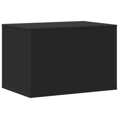 Kissanhiekkalaatikon kotelo musta 60x40x40 cm tekninen puu