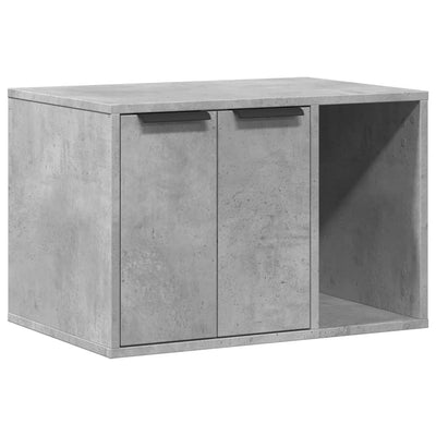 Kissanhiekkalaatikon kotelo harmaa 60x40x40 cm tekninen puu
