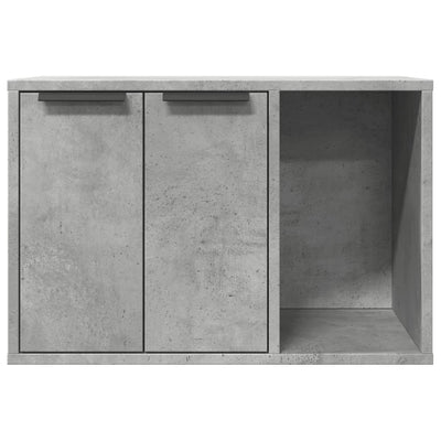 Kissanhiekkalaatikon kotelo harmaa 60x40x40 cm tekninen puu