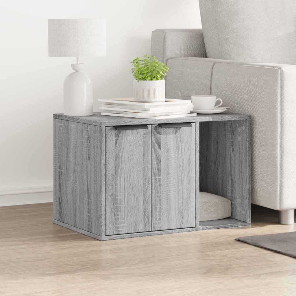 Kissanhiekkalaatikon kotelo sonoma Racz 60x40x40cm (puinen)