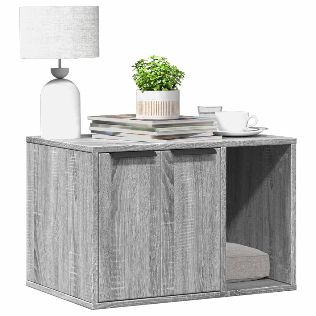 Kissanhiekkalaatikon kotelo sonoma Racz 60x40x40cm (puinen)