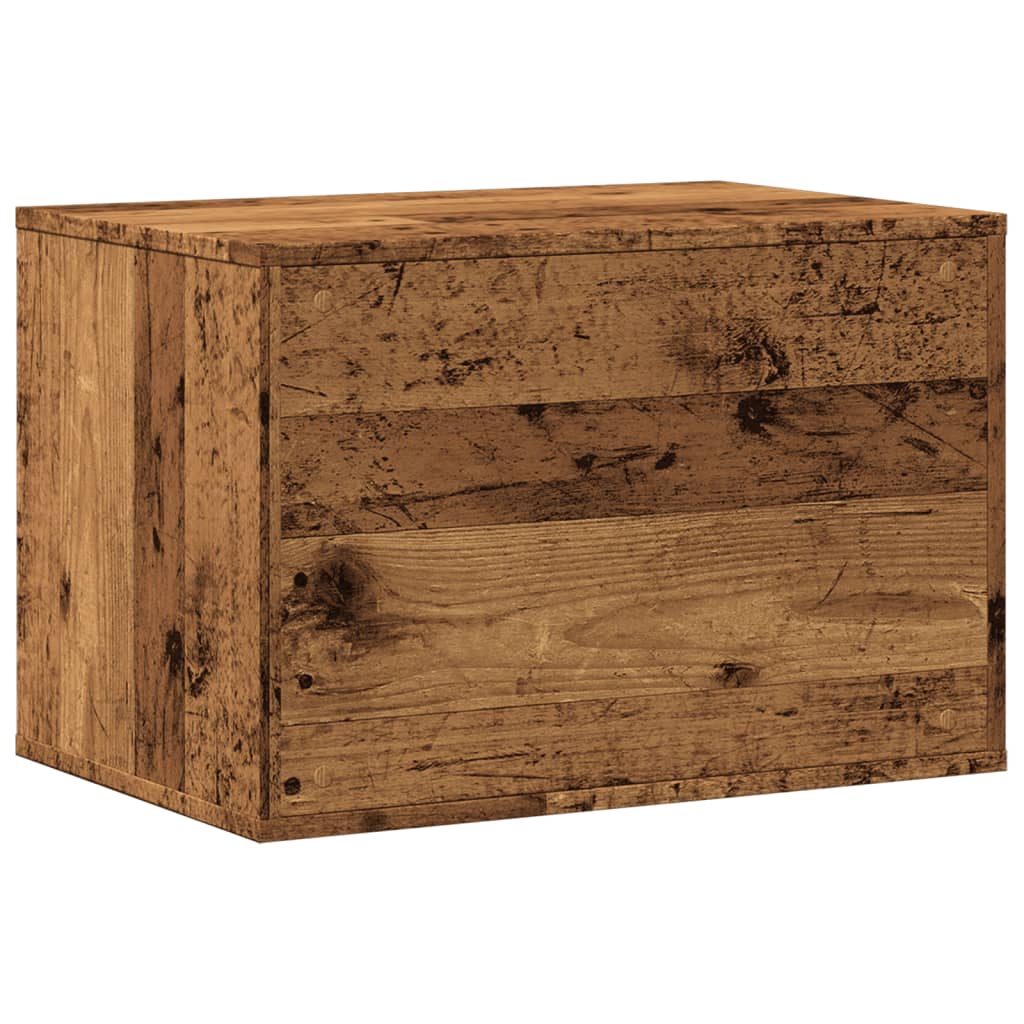 Kissanhiekkalaatikon kotelo Racz 60x40x40cm (vanha puu, puinen)