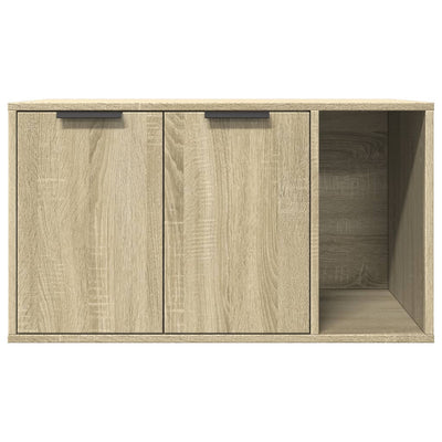 Kissanhiekkalaatikon kotelo Sonoma 80x50x45 cm tekninen puu
