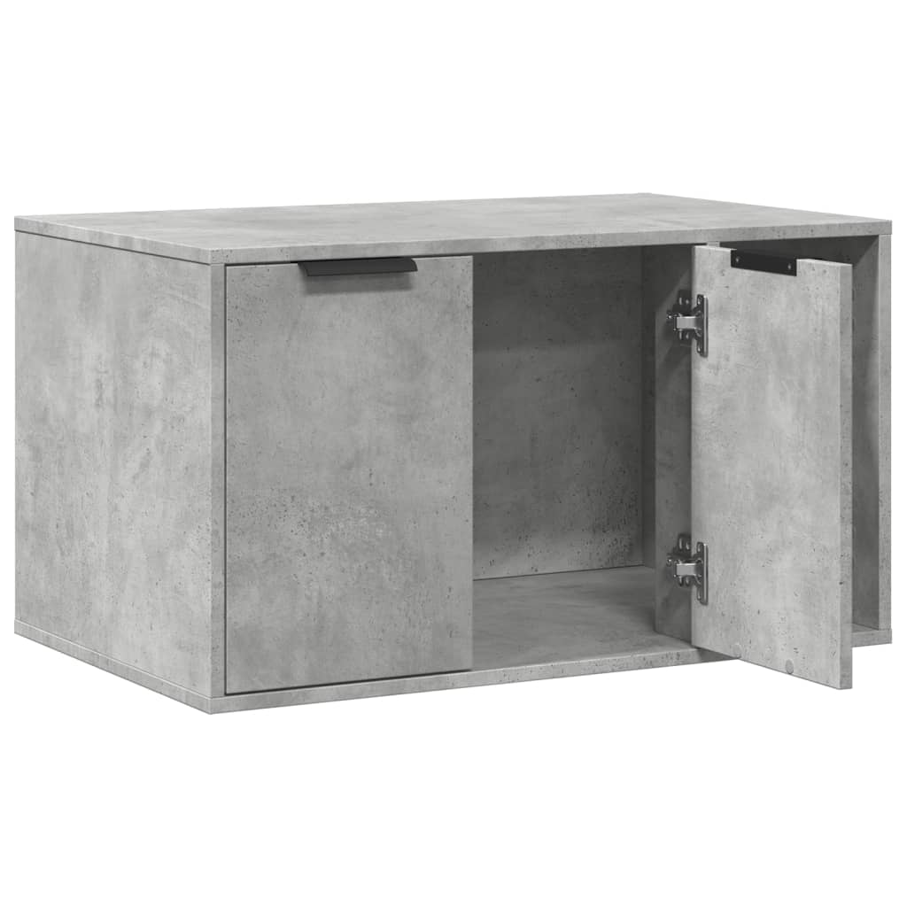 Harmaa kissanhiekkalaatikon kotelo Racz 80x50x45cm (puinen)