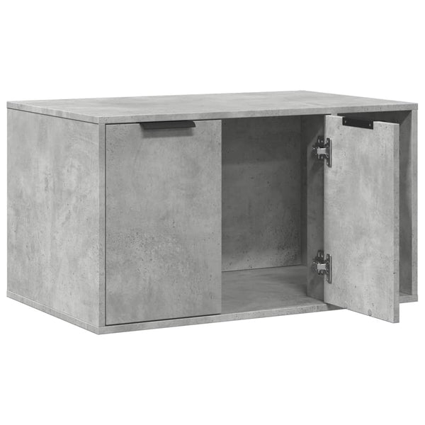 Harmaa kissanhiekkalaatikon kotelo Racz 80x50x45cm (puinen)