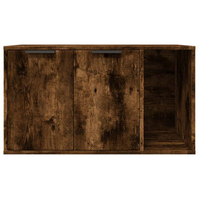 Kissanhiekkalaatikon kotelo savutammi 80x50x45 cm tekninen puu