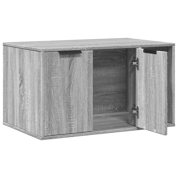 Kissanhiekkalaatikon kotelo Sonoma 80x50x45 cm tekninen puu