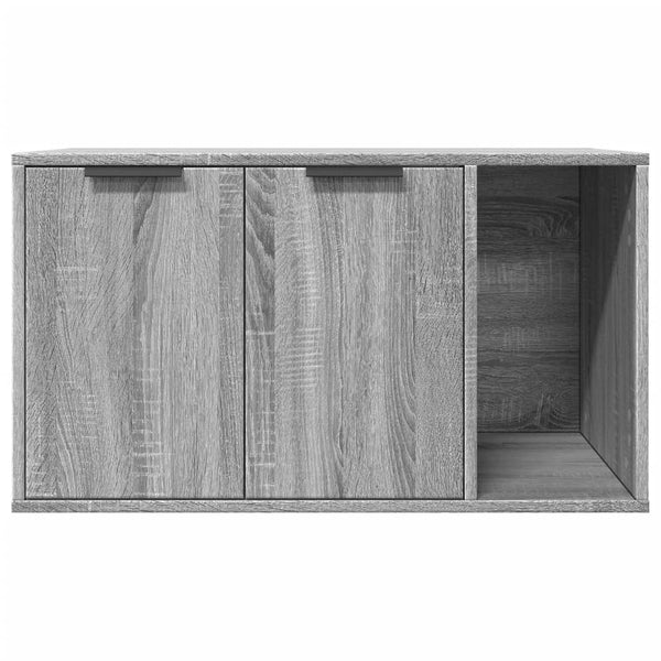 Kissanhiekkalaatikon kotelo Sonoma 80x50x45 cm tekninen puu