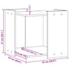 Kissanhiekkalaatikon kotelo Sonoma 53x53x51 cm tekninen puu